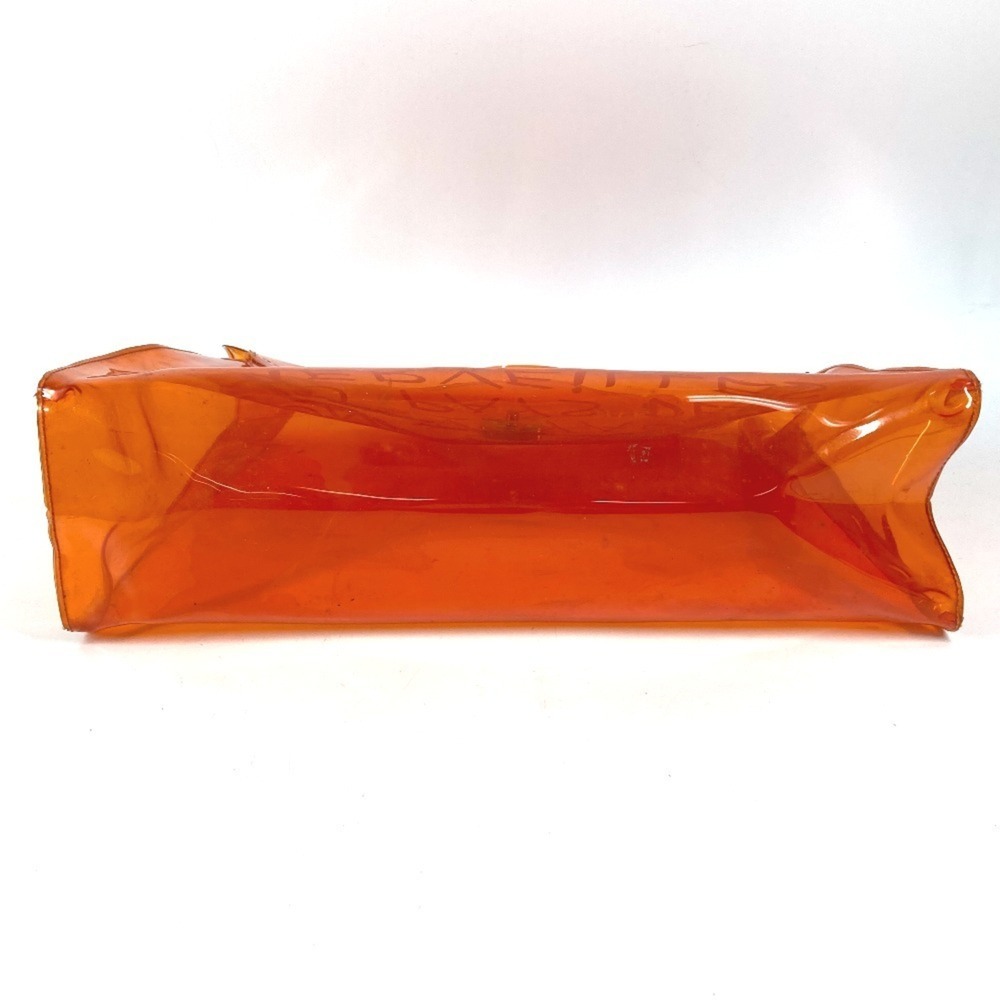 HERMES Vinyl Kelly Bag, Tote Handbag, Vinyl, Women's, Orange - Picture 14 of 16